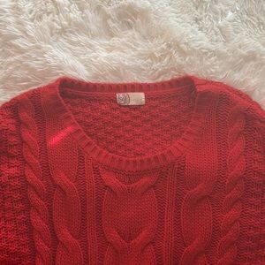 SO, size XS, red sweater